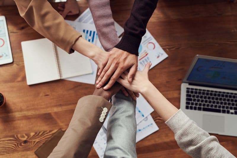 Business handshake between partners